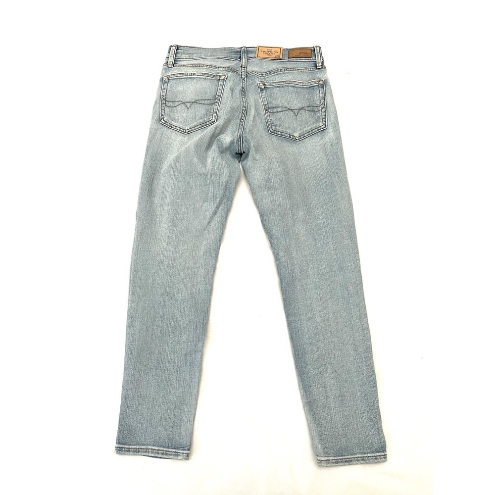NWT Polo Ralph Lauren The Tompkins Skinny Crop Distressed Jeans 28 Light Wash - Picture 2 of 13